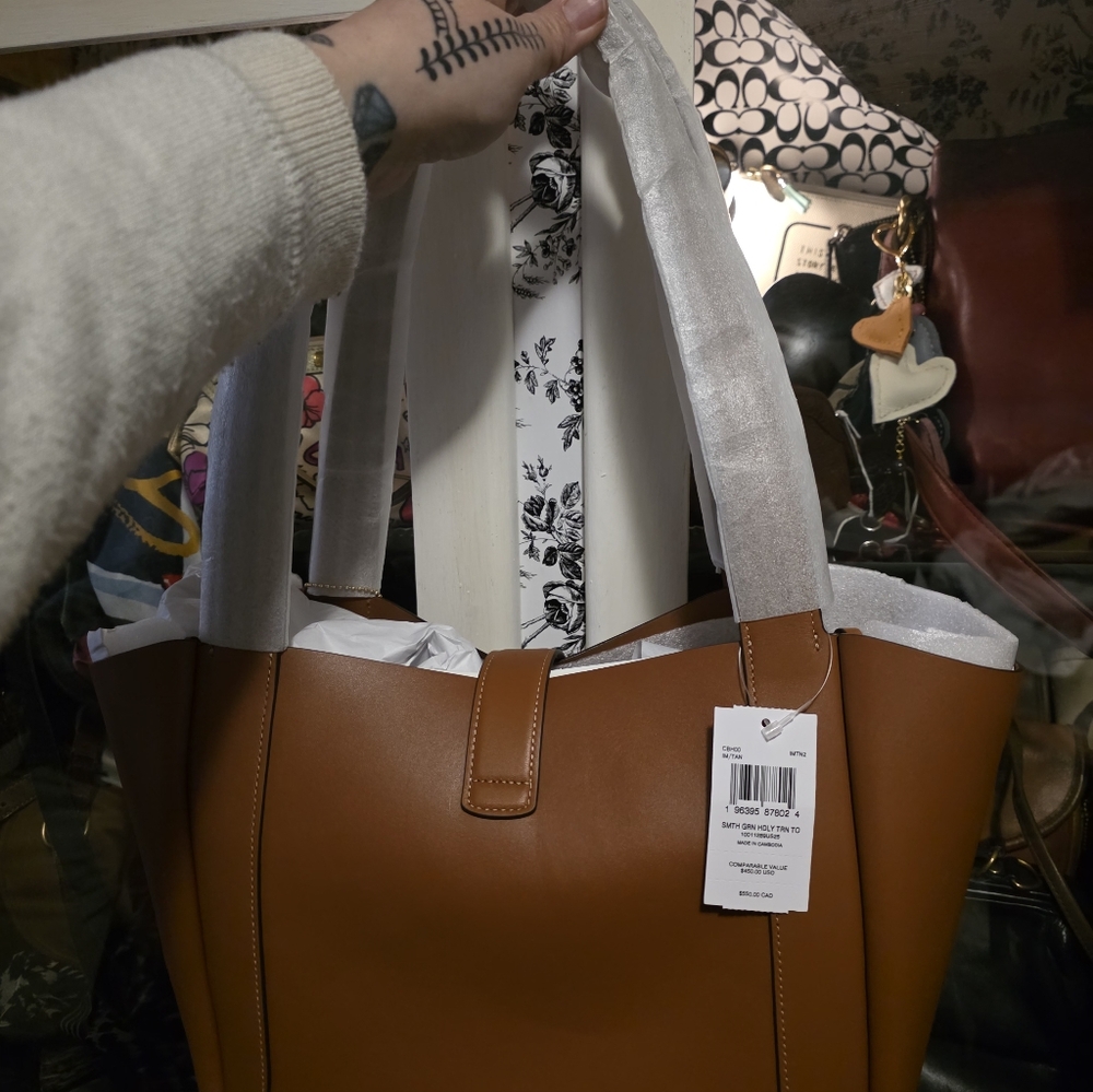 Coach Hadley Turnlock Tote With Matching Wallet Nwt - Picture 6 of 16